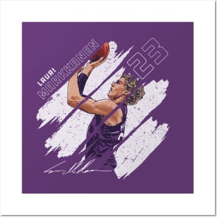 Lauri Markkanen Utah Stripes Posters and Art